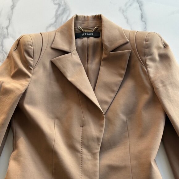 Versace Women’s Blazer – Classic Gold Logo Lining - Picture 5 of 12